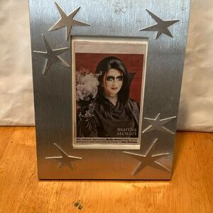 Just for fun !!  Silver framed photo of Beautiful Martha Stewart ( 80 yrs young